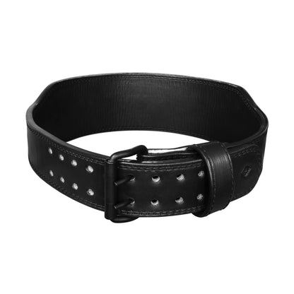 Gymreapers Leather Weightlifting Belt for Bodybuilding, Squatting, Lower Back Support & Back Pain - Real Leather, Adjustable Buckle Sizing - Men & Women - (L)