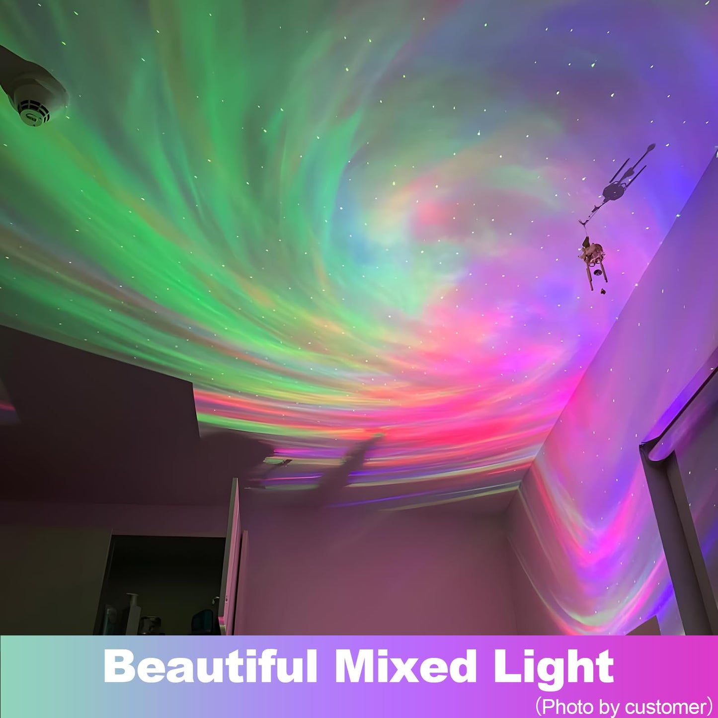 Larger Coverage Area Galaxy Projector,with Changing Galaxy Shapes Star Projector,Night Light with Bluetooth Speaker,White Noise,Teen Girl Gifts Trendy Stuff, Star Lights for Ceiling,Bedroom Decor