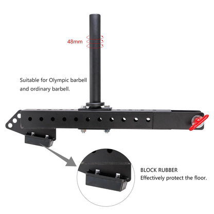 BROTTEBEAR Multi Use Belt Squat Attachment with Lever Arms fits for 3"X 3" Square Tube Power Cages Home Gym Accessory for Strength Training with 330 lbs Capacity (Not Included Squat Belt)