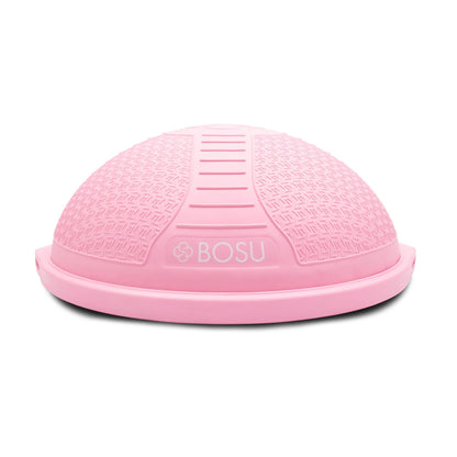 BOSU Pro Balance Trainer, Half-Ball Training Equipment, 350 lb Capacity - Stability Exercise Tool with Non-Slip Base, Includes Hand Pump, Pink