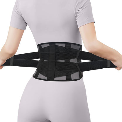 TitanGuard Ultra Thin Lumbar Support Brace for Women & Men – Lightweight Back Pain Relief Belt with Breathable Mesh – Slimline & Invisible Under Clothes – Sciatica & Herniated Disc Support