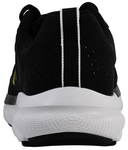 Under Armour Men's Charged Assert 9 Running Shoe, Black/White/Gold,11