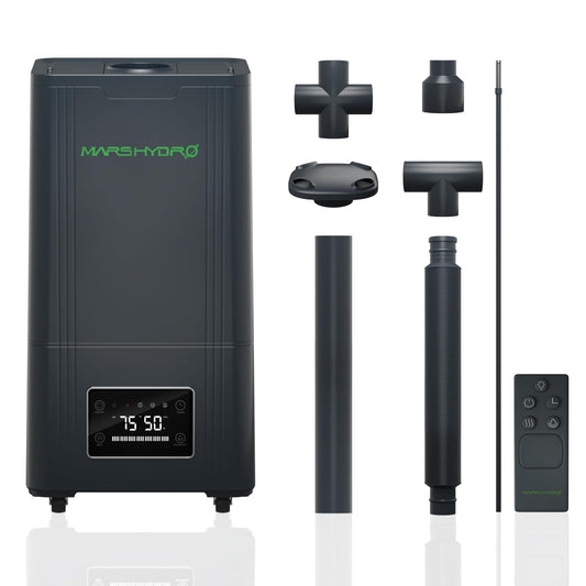 MARS HYDRO Plant Humidifier 5L,with Adjustable Humidity,Timer Function,Ultrasonic Precise and Silent Operation,No-Leak Seal for Grow Tent,Indoor Planting,Greenhouse,Bedroom