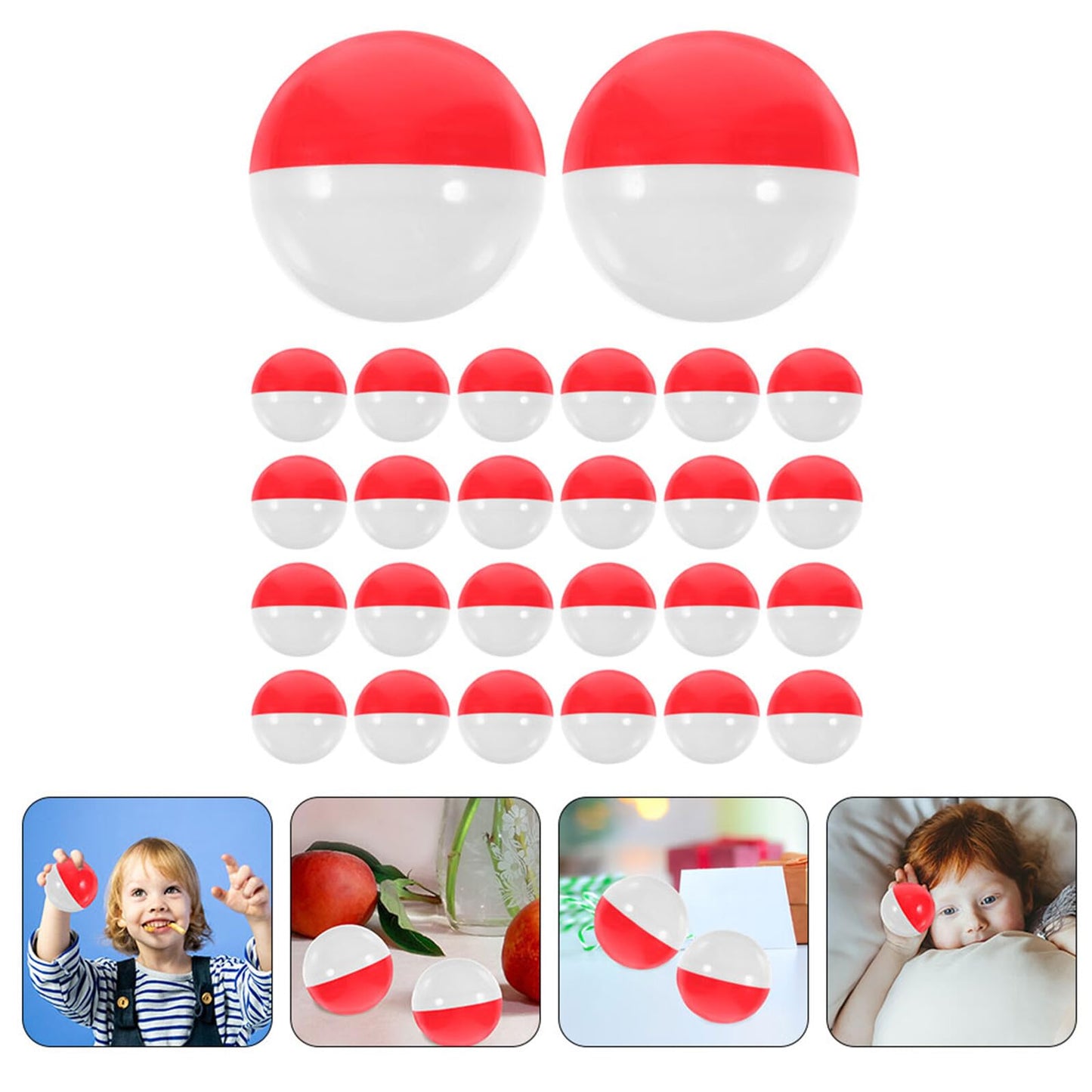 BESPORTBLE 50Pcs Vending Machine Capsules: 2.7 Inch Empty Round Vending Capsules Plastic Gumball Machine Containers for Christmas Prizes Game Party Favors