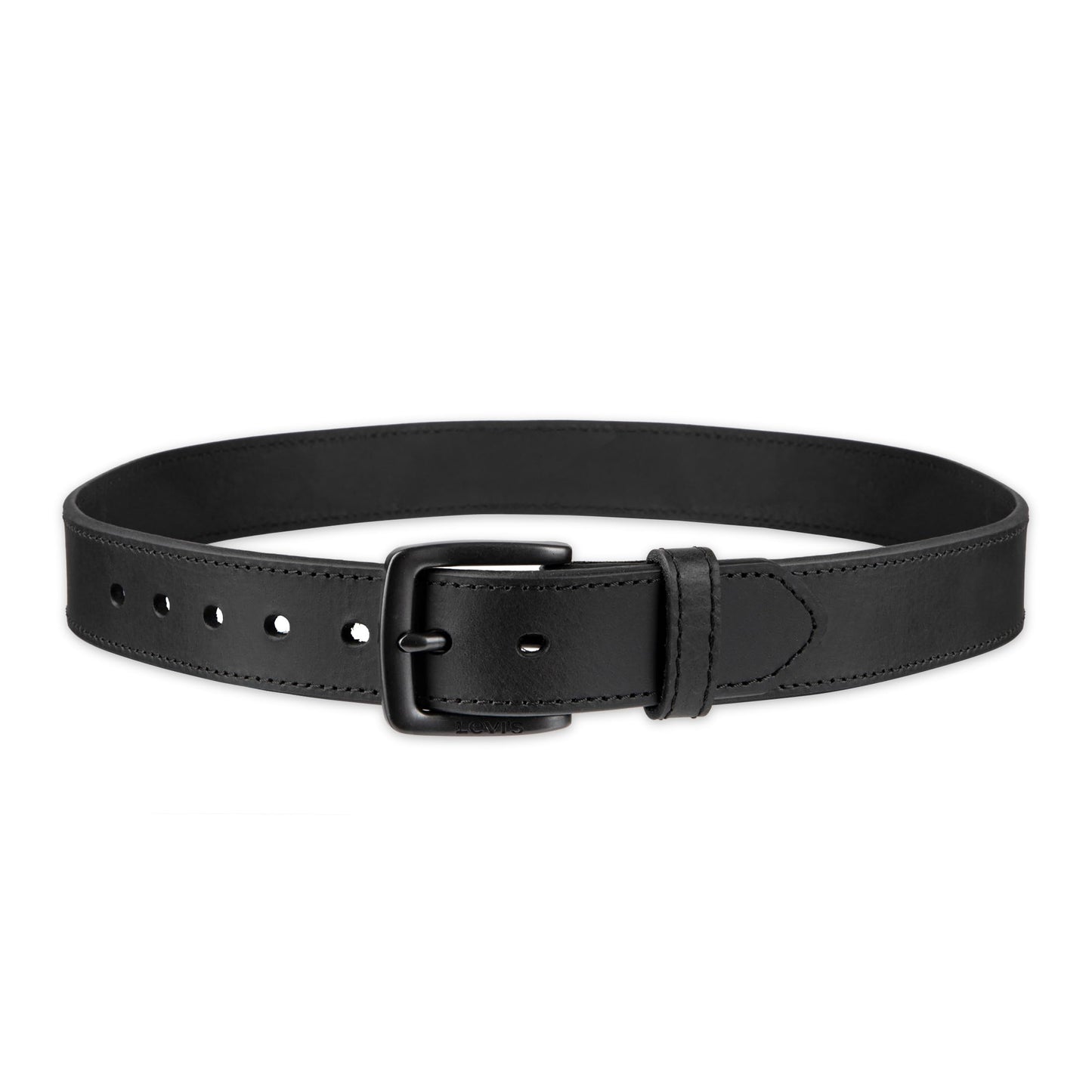Levi's Men's Casual Leather Belt, Matte Black, Medium (34-36)