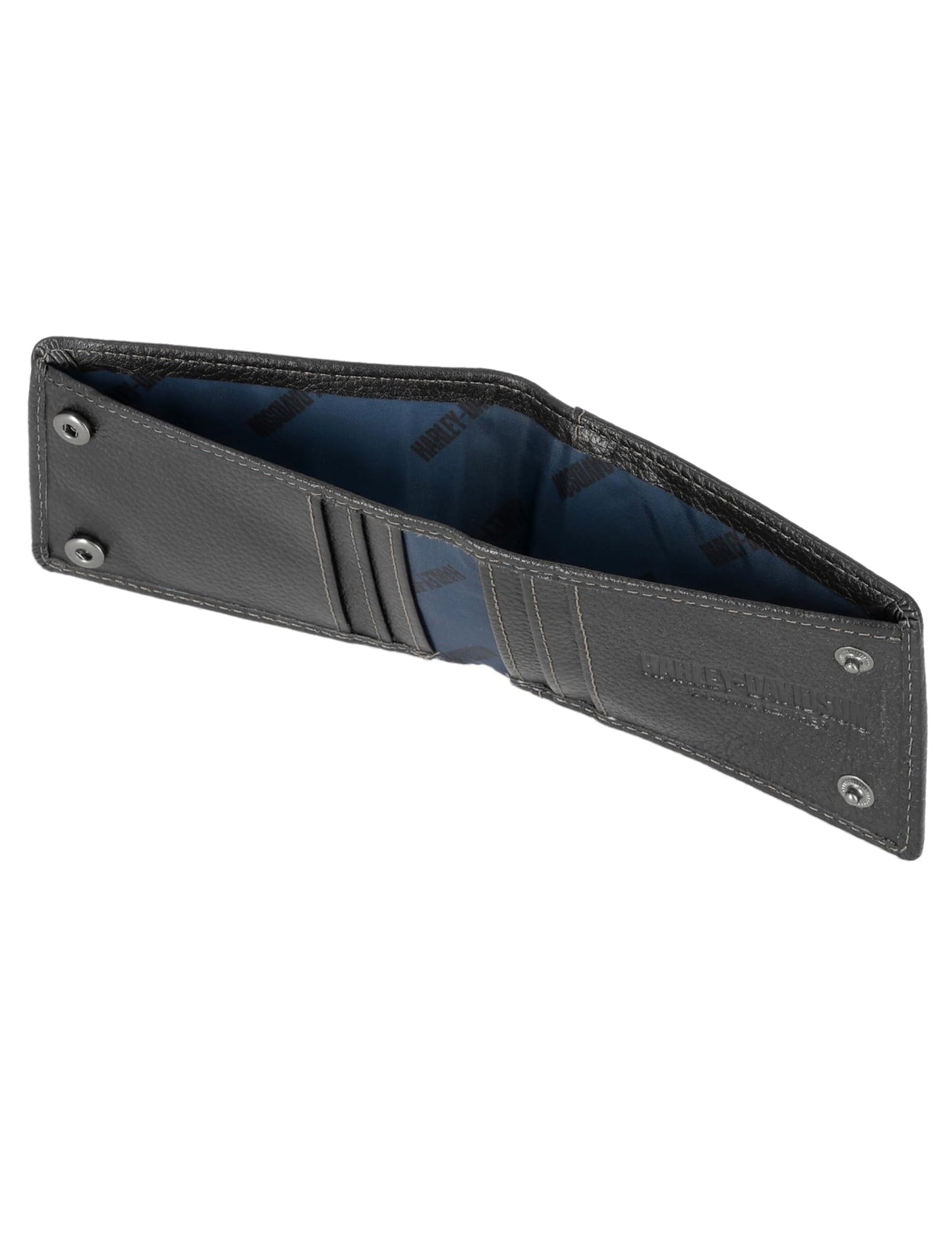 Harley-Davidson Men's Genuine Leather Rfid Blocking Billfold Slim Front Pocket Wallet