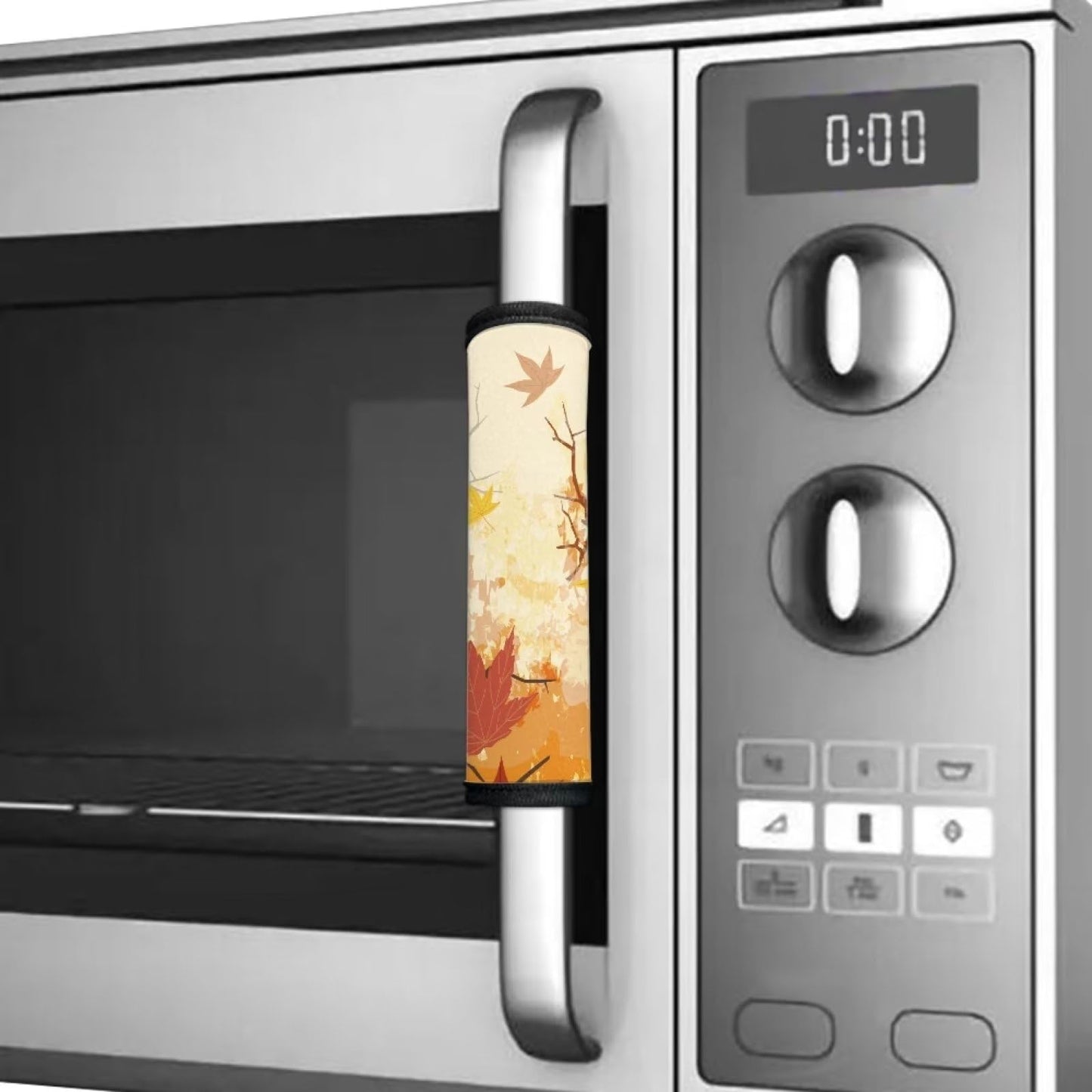 Mintulipy Thanksgiving Maple Leaf Refrigerator Door Handle Covers Fridge Door Handle Protector Protector Fridge Dishwasher Oven Keep Off Fingerprints Food Stains