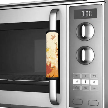 Mintulipy Thanksgiving Maple Leaf Refrigerator Door Handle Covers Fridge Door Handle Protector Protector Fridge Dishwasher Oven Keep Off Fingerprints Food Stains