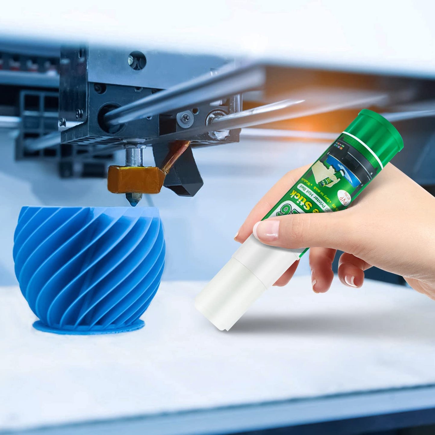 Geeetech 3D Printer Glue Sticks 6 Pack, 3D Printer Bed Adhesive for Hot Bed Printing, 36 Gram Each, Washable, PVP Solid 3D Print Glue Stick 3D Gloop for PLA/ABS/PETG/PC/PA/TPU Removing Printing Models