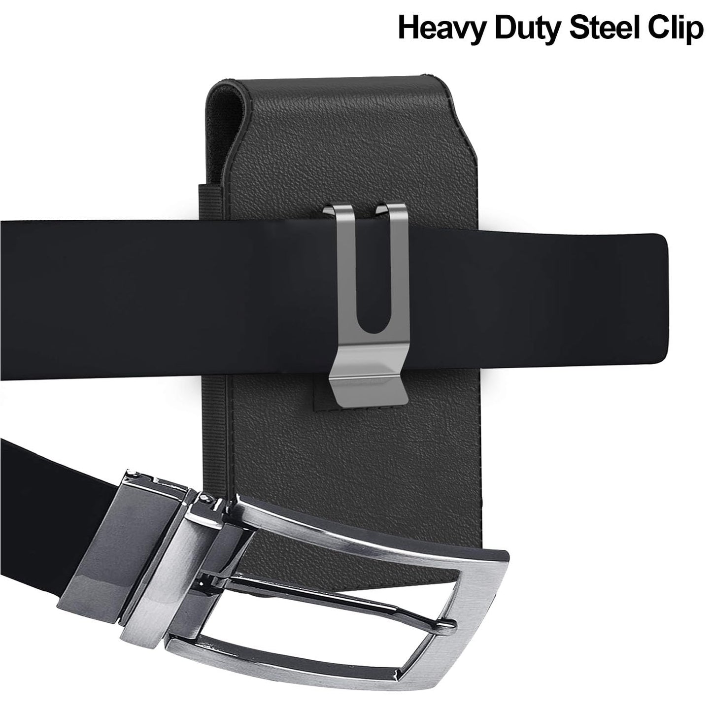 CoverON Holster for Samsung Galaxy A07 A17 A16 A06 A05 A05s A90 A80 A73 A72 A42 A32 A23 A22 A21 A21S A14 A13 A12 A03S Phone Case Belt Clip Magnetic Vertical Leather Pouch (Fit Otterbox or any Case on)