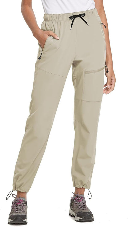 Baleaf Women's Hiking Pants - Quick Dry, Lightweight, Water Resistant | Elastic Waist Cargo Design for All Seasons