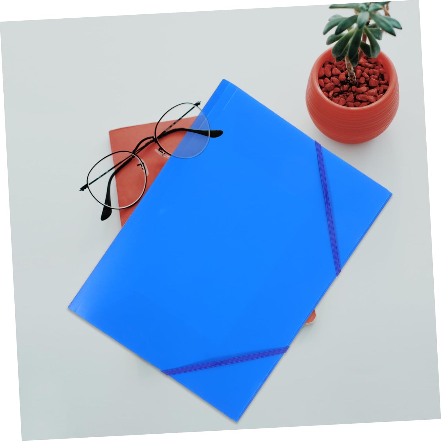Gogogmee Plastic Expanding File Folder with Elastic Band 3 Pack Document Organizer for Office