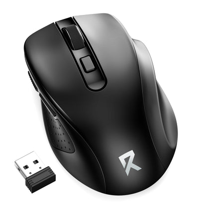 Redragon BM-4092 Wireless Mouse, 5 Level 4000DPI, 18 Months Battery, 2.4GHz Cordless, Portable Optical Computer Mouse for Laptop, PC, Chromebook, Windows, Mac, for Small Hand