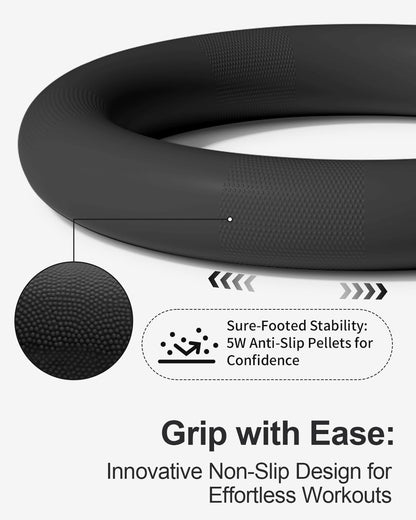 YOTTOY Balance Ball Chair,Exercise Ball Ring and Yoga Ball Chair for Office Use (Black)
