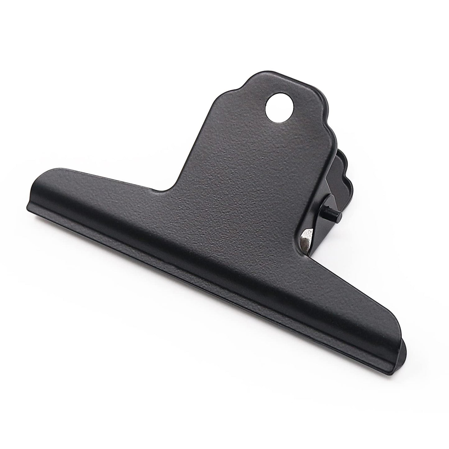 Coideal Metal Bulldog Clips Black, 10 Pcs 4 Inch Large Binder Paper Clips for Office Files, Food Bags
