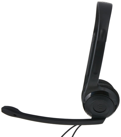 EPOS Sennheiser PC 5 Chat - Headset for Internet Communication, E-Learning and Gaming - Noise Cancelling Microphone, Casual Gaming Lightweight, high Comfort, Minimalistic, Black