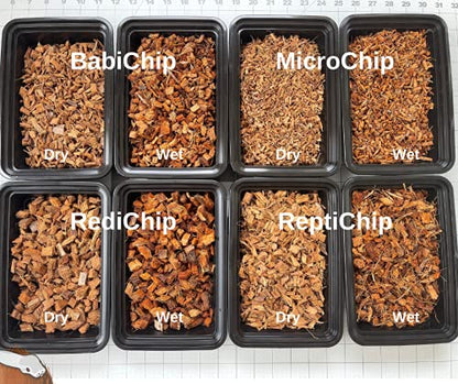 ReptiChip Reptile Bedding Loose Coconut Chip 36 Quart 4 Pack Coco Husk Substrate Mulch for Snake Habitat, Ball Python Terrarium, Turtle Tanks, Tortoise Enclosure