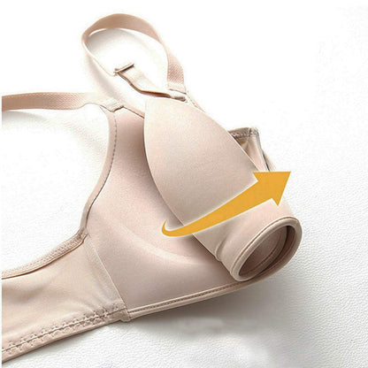 Pack of 5,Women Comfort No Wire Bras Seamless No Show Bra Pack