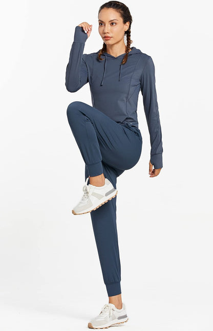 Libin Joggers for Women Tall/Regular/Petite Dance Sweatpants Athletic Workout Trousers Pants Tapered Casual Teacher Yoga Pants for Running Golf Work Cloths, Navy Blue M