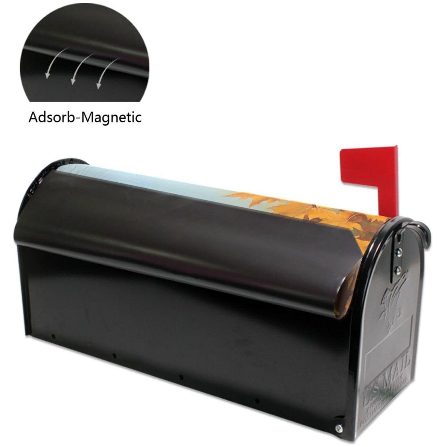 Wamika Autumn Melody Mailbox Covers Standard Size Fall Cardinal Bird Sunflower Maple Leaves Magnetic Mail Wraps Cover Letter Post Box 21" Lx 18" W