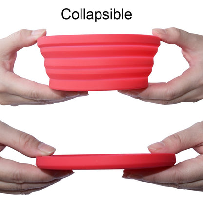 Ecoart Silicone Expandable Collapsible Bowl for Travel Camping Hiking, Blue (1 Pack)
