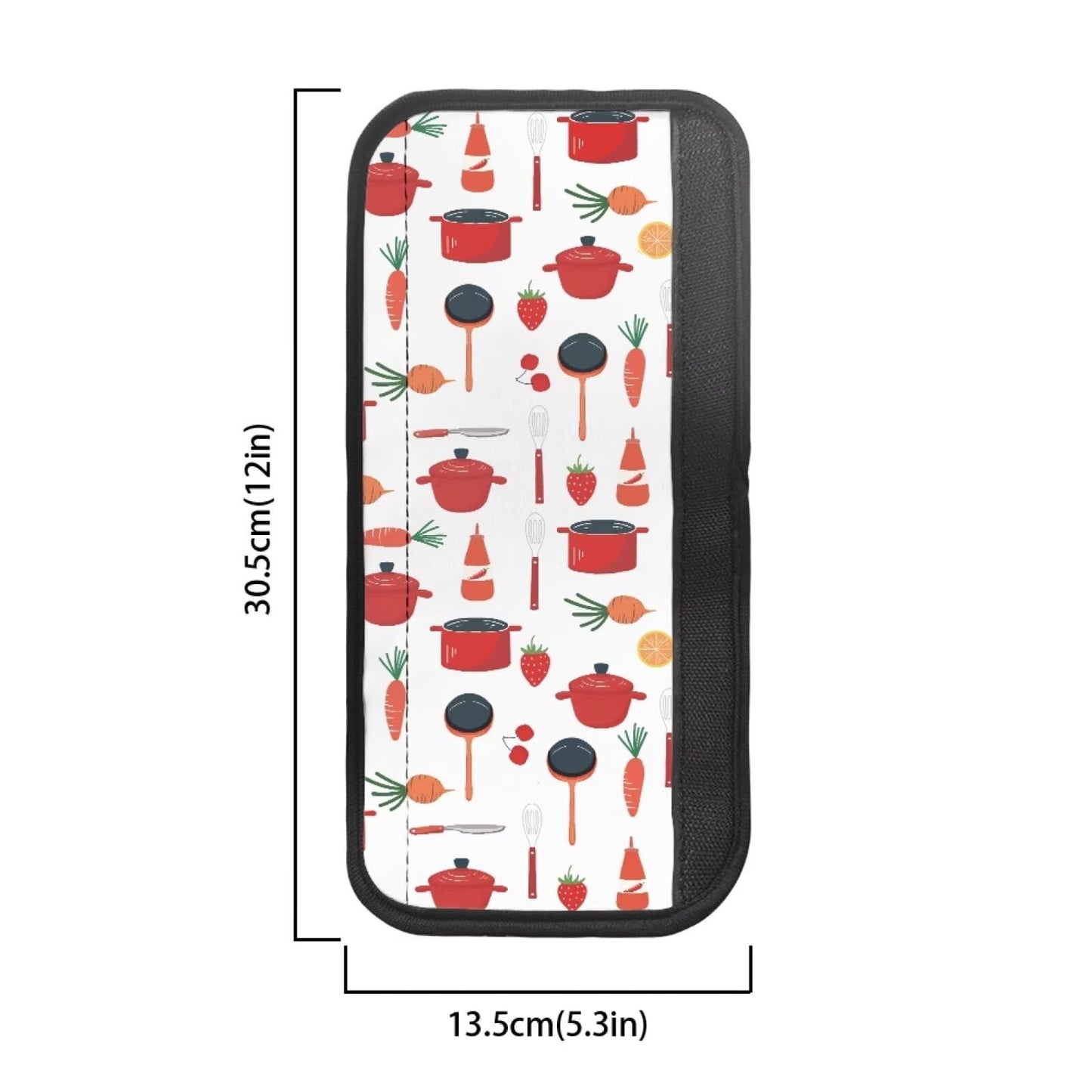 HUISEFOR Strawberry Refrigerator Handle Covers Set of 4 Non-Slip Fridge Handle Covers for Microwave Stove Dishwasher Decorative Appliance Handles Cover Gift for Friends
