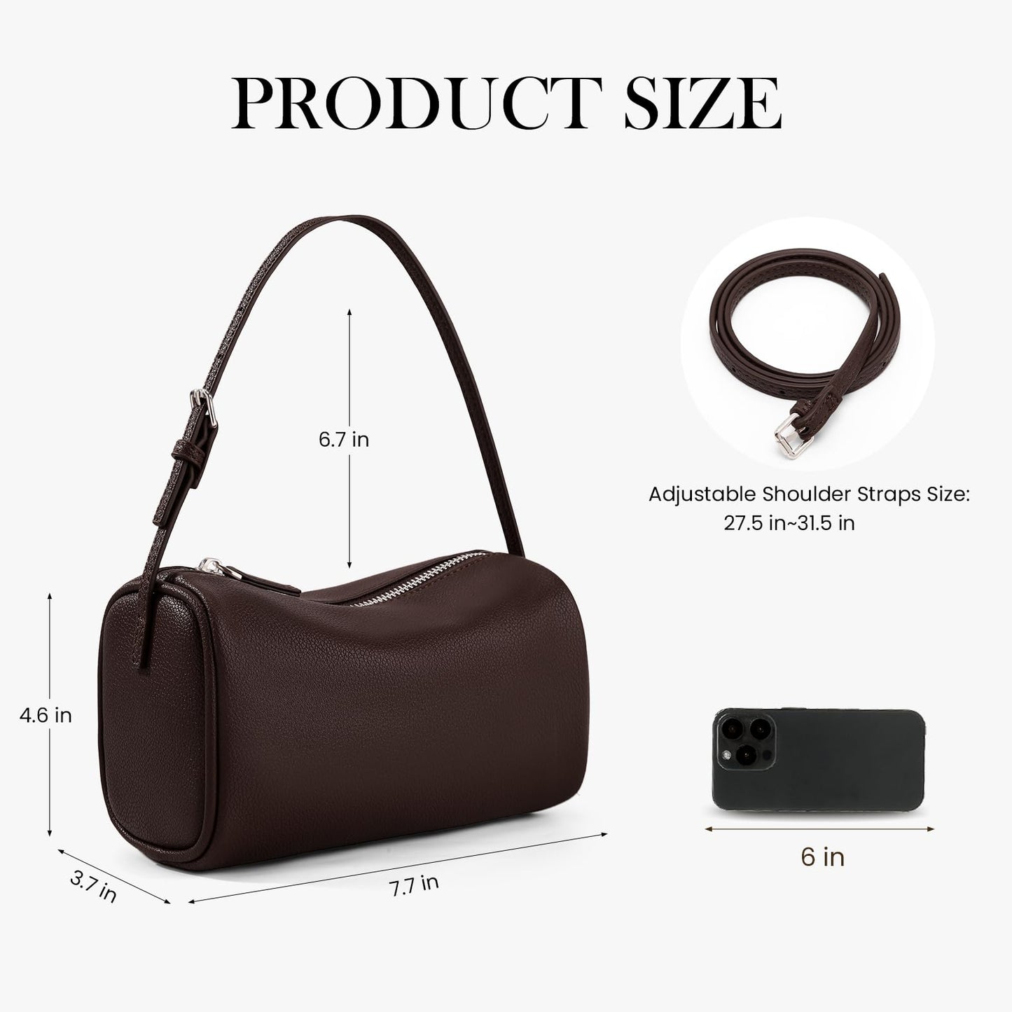 Hobo Bags for Women Small Crossbody Purse Faux Leather Handbag Purse with Adjustable Strap