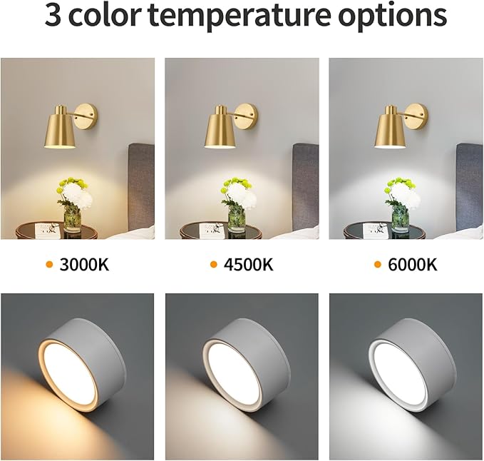 2 Pack Gold Wireless Battery Operated Wall Sconces, Dimmable Battery Powered Wall Decor Set of 2, Cordless Indoor Wall Light Lamp with Remote Control for Bedroom Living Room