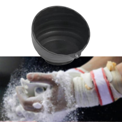 Aosekaa Gym Chalk Bowl Storage Bowl Multi Position Portable Large Gym Chalk Container Chalk Holder for Sports Gymnastics Deadlifting, Black
