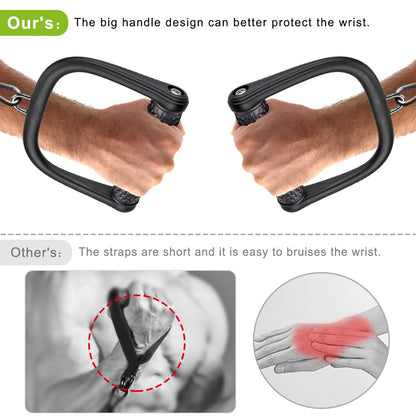 BeneLabel D Handle Cable Attachment, Cable Machine Handles, Non-Slip and Comfortable, Solid Aluminum Alloy Grip, Gym Handles for Cables