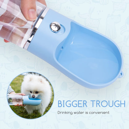 Nobleza Dog Water Bottle, Leak Proof Portable Pet Water Bottle Dispenser BPA-Free Puppy Water Bottle for Outdoor Walking, Hiking, Travel, Food Grade Plastic (12.8oz, Blue)