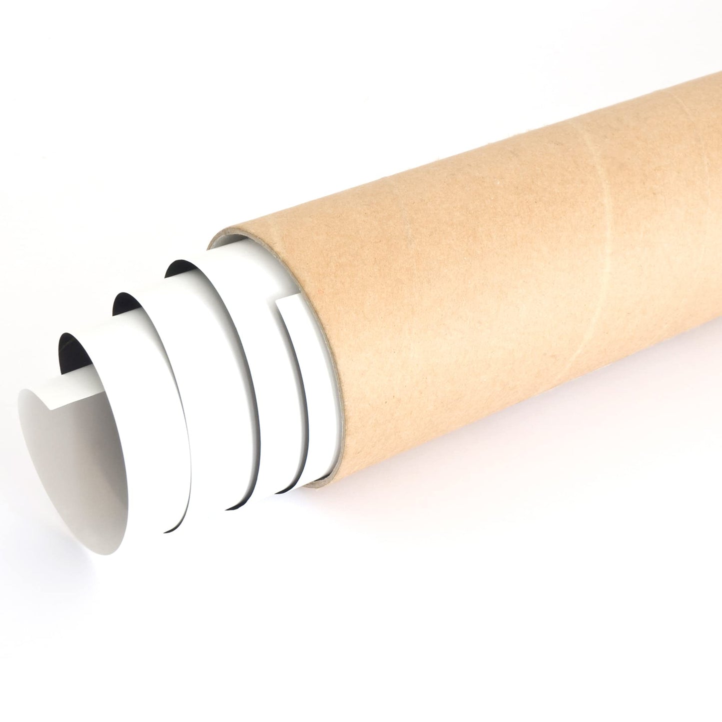 CLAUVINCK 2" x 15" Kraft Mailing Tube, shipping, Heavy Duty Mailers Poster Tube Packing 2 inches x 15 inches Office (Pack of 2)