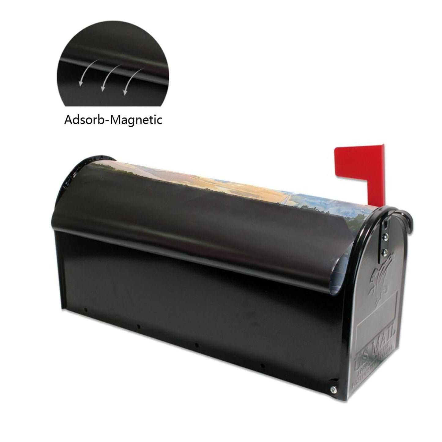 ALAZA Waterfront Retreat Nautical Magnetic Mailbox Cover MailWraps Garden Yard Home Decor for Outside Standard Size-18"x 20.8"…