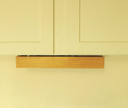 Kitchen Storage Under Cabinet Spice Rack, Handmade Hardwood, Holds 16 Large or 32 Small Spice Containers