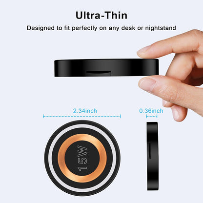 Samsung Wireless Charger Android Fast Charging Pad Wireless Phone Charger for Samsung Galaxy S25 S24 Ultra S24+ S24 S23 S22 S21 S20, Magnetic Magsafe Wireless Charger for iPhone 16 Pro Max Plus 15 14
