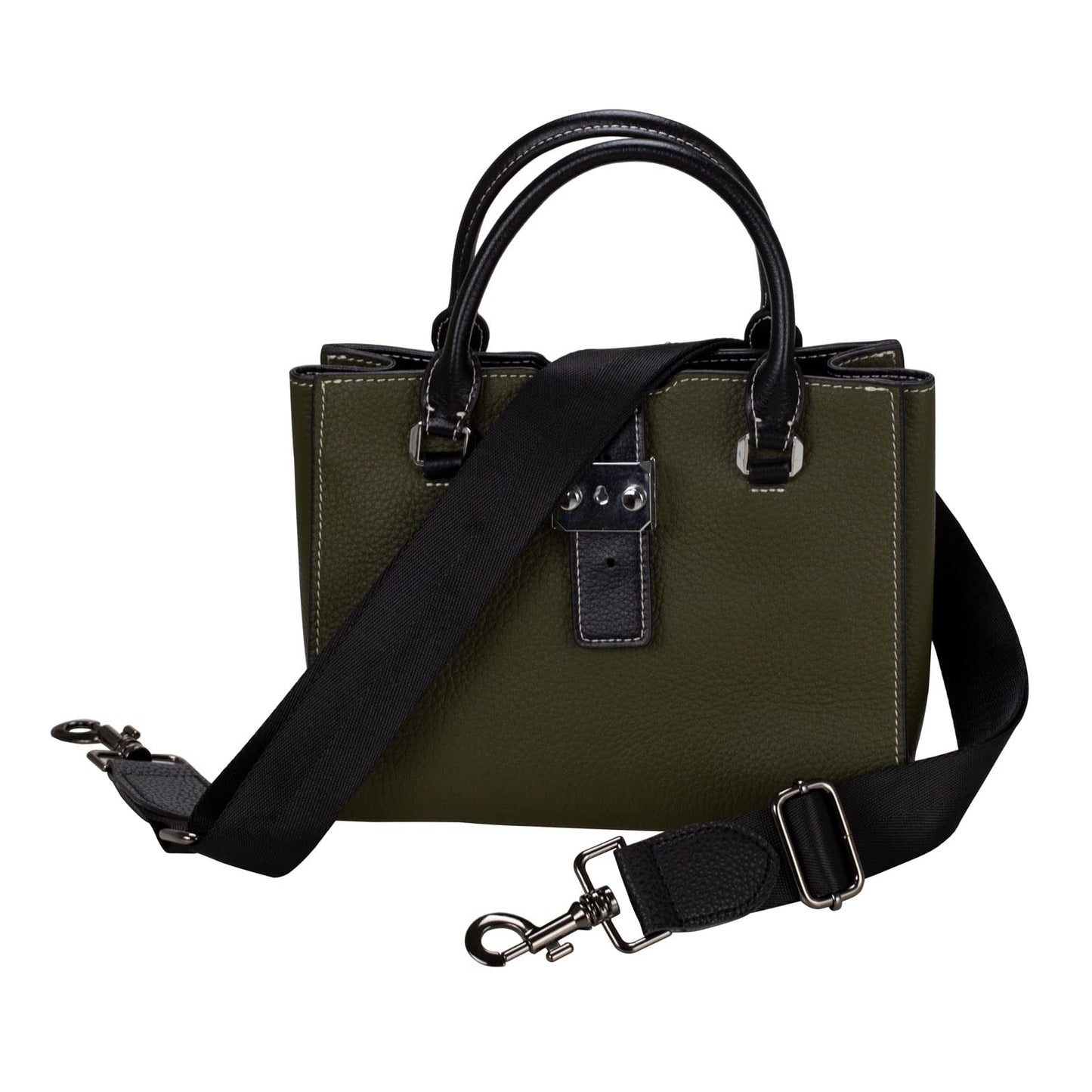 Allzedream Wide Purse Strap Replacement Crossbody Shoulder Bag Adjustable (Black Leather)