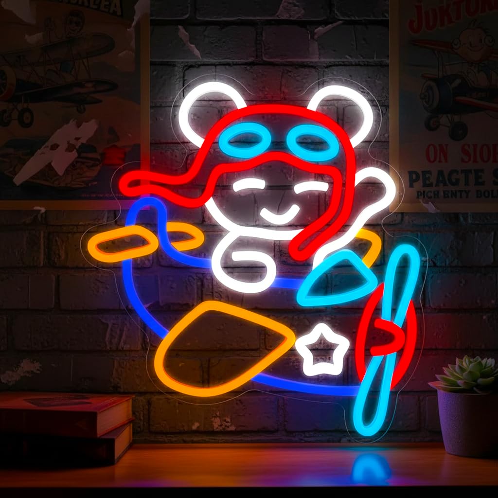 Mvorixa Astronaut Neon Sign, Dimmable LED Space Neon Light for Wall Decor, Space Themed Bedroom Decor for Kids & Teens, Galaxy Wall Light for Playroom, Game Room, Christmas Birthday Holiday Gifts
