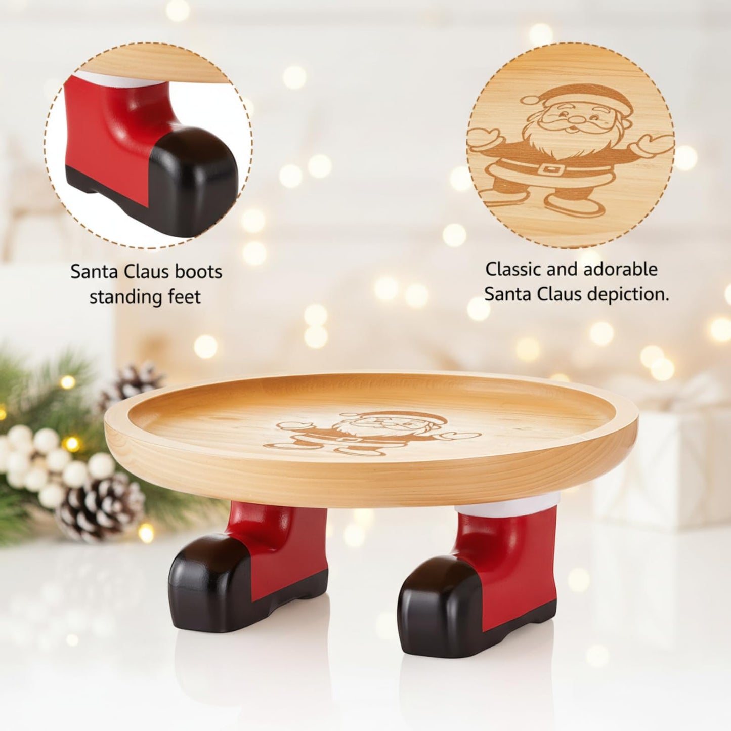 Fiwochic Entryway Table Key Bowls, 8.6'' Handmade Decorative Bowl for Festive Entryway Table, Candy Cookies and Christmas Kitchen Decoration Housewarming Gift