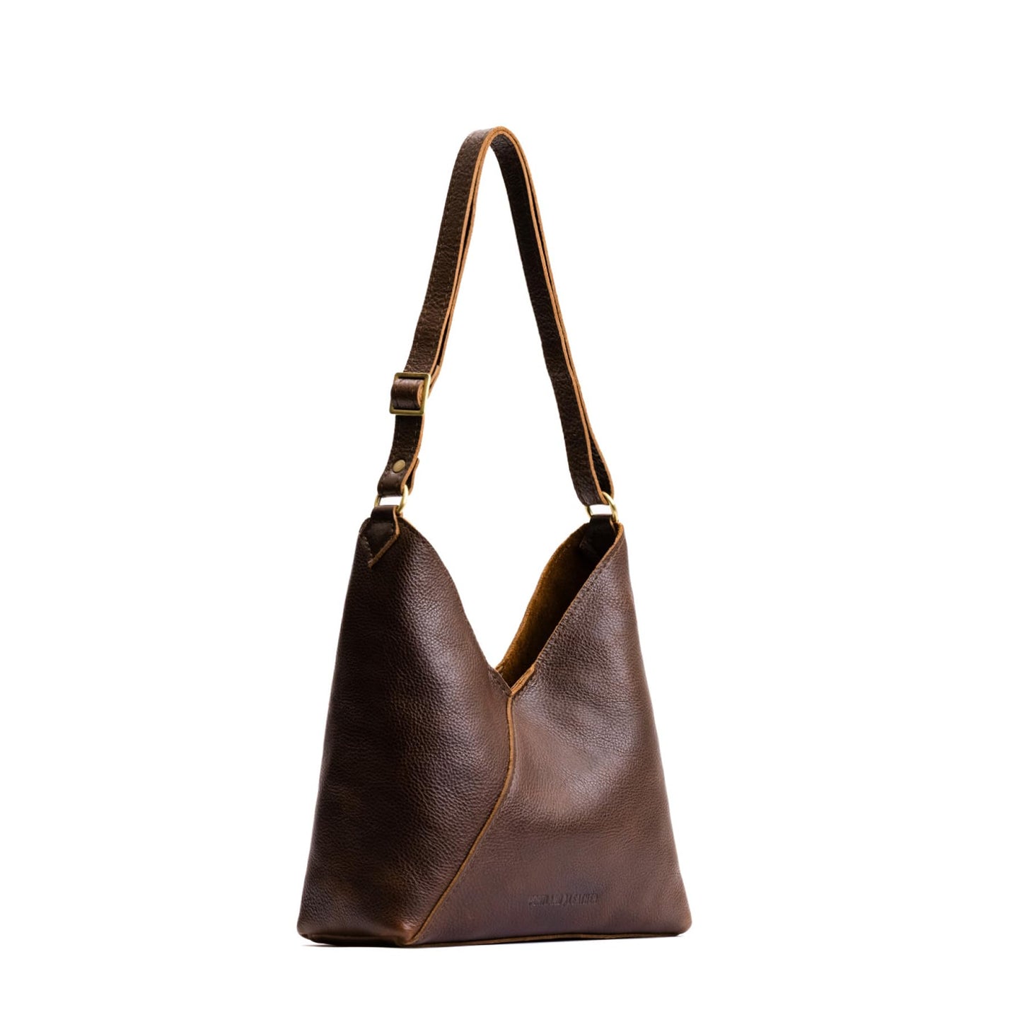 Portland Leather Goods Naomi Shoulder Bag – Slouchy Leather Shoulder Bag with Adjustable Crossbody Strap & Secure Magnetic Closure – Handmade from the Finest Full-Grain Hides – Small, Coldbrew
