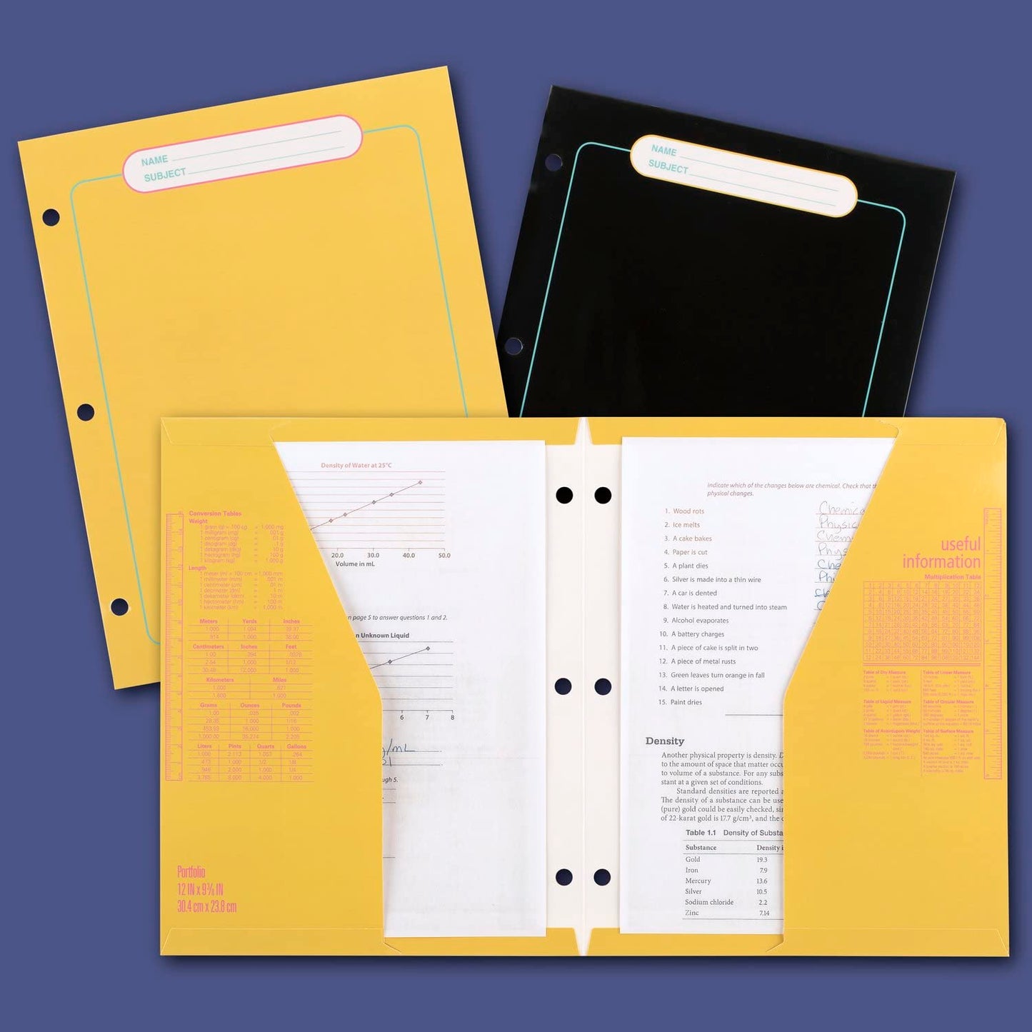 Mead Trapper Keeper Binder, Retro Design, 1 Inch Binder with Folders and Pockets, Holds 8-1/2" x 11" Paper, Glow (260038FM-ECM)