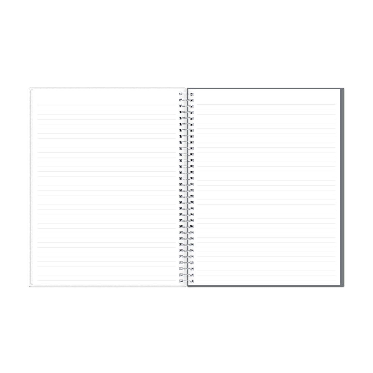 Blue Sky Note Taking Planner, Undated Planning Calendar, Monthly Layout, 8.5" x 11", Flexible Cover, With 120 Lined Notebook Pages, Durable Twin Wire Binding, Includes Snap In Bookmark, Zenra