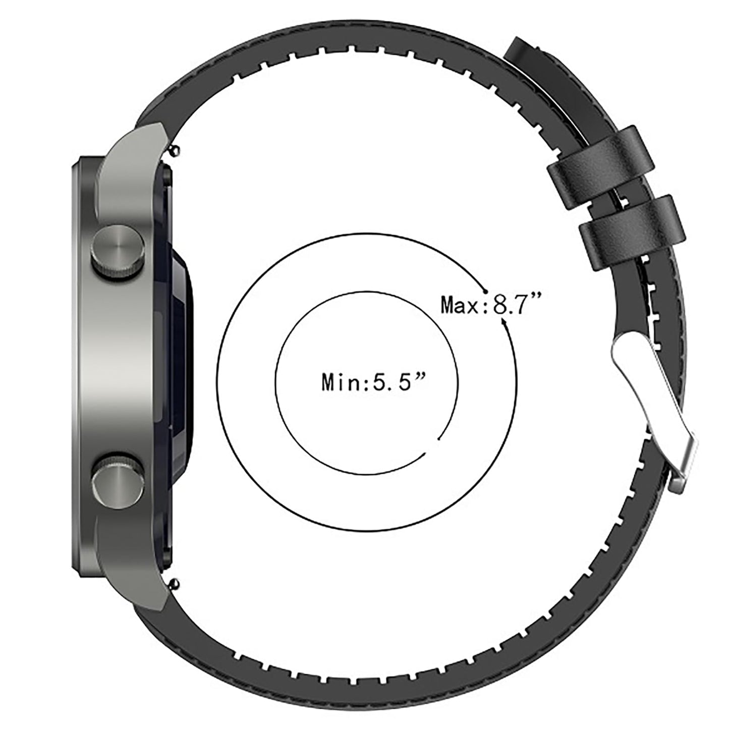 Compatible with CMF Watch 3 Pro Band, 22mm Leather Silicone Breathable Replacement Smartwatch Strap Wristband Compatible for CMF Watch Pro 1, 2, 3 Pro Smartwatch
