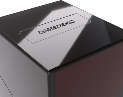 Gamegenic Bastion XL Deck Box - Secure Storage for 100+ Double-Sleeved Trading Cards | Compact Black Design