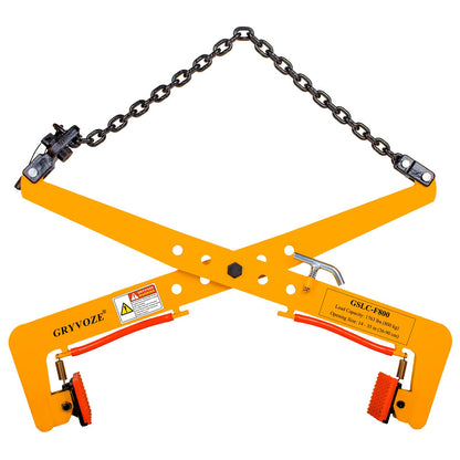 GRYVOZE 1763 lbs Granite Slab Lifting Clamp, Adjustable Range: 14"-35", Heavy Duty Stone Scissor Lifter Clamp for Carrying and Vertical Transport of Marble, Concrete Blocks, Slate Sheets, Curb Stones