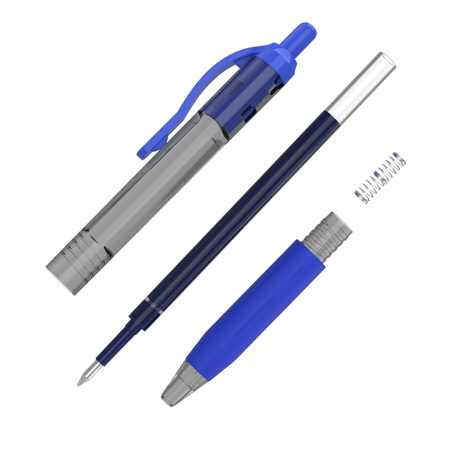 EYEYE G-103 Retractable Gel Pen 0.5mm, 50 Pack Extra Fine Point Blue Ink Pens Quick Drying, Ballpoint Pen Fine Point Smooth Writing Pens for for Office School Supplies