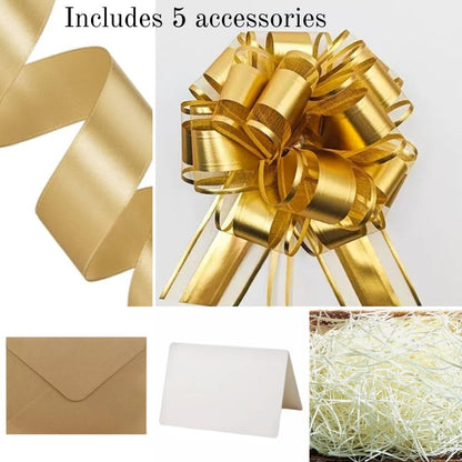 UoeRing Black Extra Large Gift Box 1Pcs 22x17x9 inch,luxury Gift Box with Lid for Presents Birthday Christmas Valentine's Day (Contain Pull Bows,Card,Envelope,Filler)