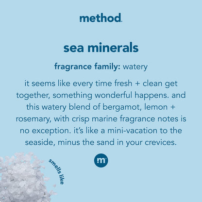 Method Gel Hand Soap, Sea Minerals, Biodegradable Formula, 12 fl oz (Pack of 3)