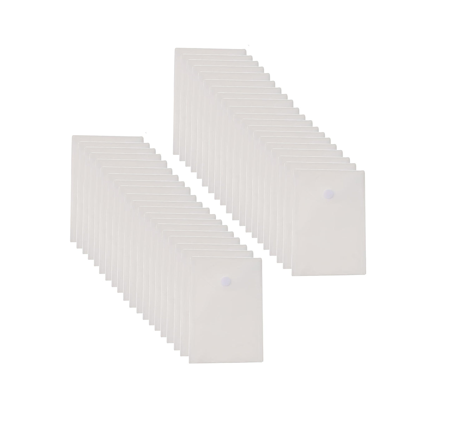 YESSART 6’’ x 9’’ Vertical Clear Plastic Envelopes Receipt Stickers File Storage 40 Pack Hook Loop Closure