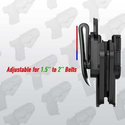 Sig P365 X Macro Holster, Universal Holster for Hellcat Pro/Ruger 57 / Sccy CPX Gen3 / Taurus GX4 / Springfield Hellcat Pro/Glock 17 19 19X 43 44 45 48, Adjustable Rentention Level Ⅱ Gun Holsters