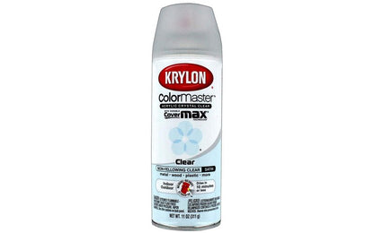 Krylon K05131307 ColorMaster Acrylic Crystal Clear, Satin, Clear, 11 oz.